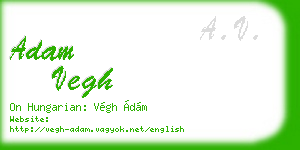 adam vegh business card