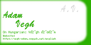 adam vegh business card
